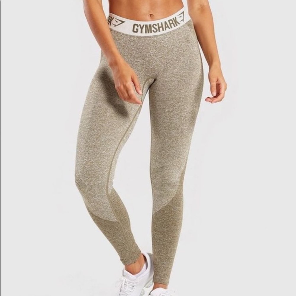 Gymshark Flex Leggings - Olive Green I Size Small